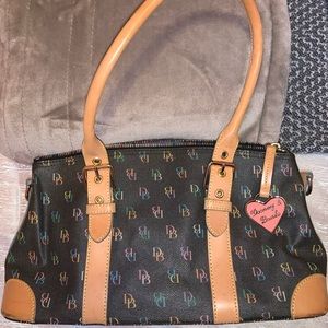 Dooney & Bourke Rainbow Zip Purse Bag Monogram Mul